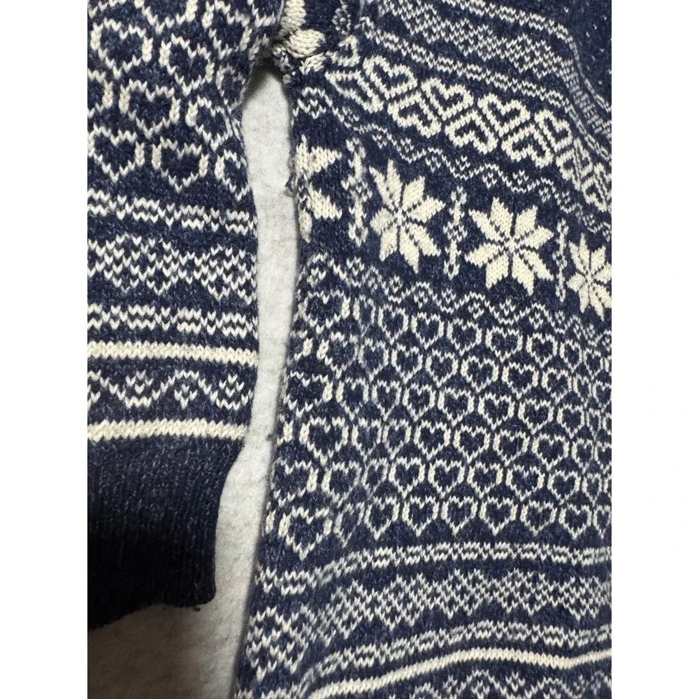 Vintage Northern Reflections Fair Isle Nordic Cardigan Sweater Womens Small Peti